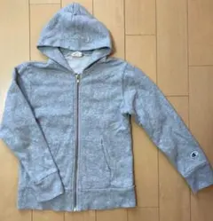 Champion グレー フード付きパーカー 130