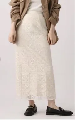 apart by lowrys アパートバイローリーズ　レース模様ロングスカート