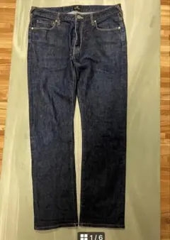 PS Paul Smith デニムパンツ M 濃紺 ストレッチ 股下68cmのサムネイル