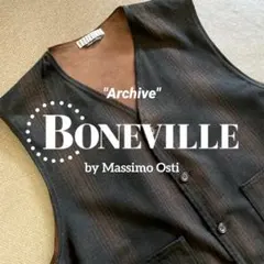 BONEVILLE ボンネビル　ベスト　ストーンアイランド　80s オスティ期 2026年最新】マッシモオスティの人気アイテム - メルカリ