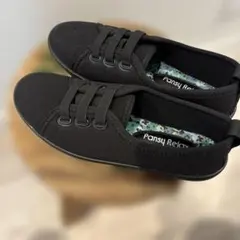 【ほぼ新品】Pansy Relaxy スリッポン ブラック Mサイズ　靴　日本製