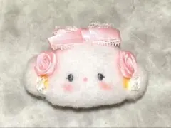 サンリオ ヘアクリップ こぎみゅん ホワイトフリル