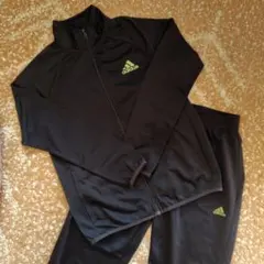 adidas 黒 ジャージセット