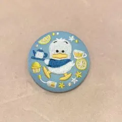 サンリオ 刺繍缶バッジ あひるのペックル