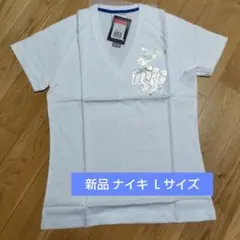 Nike ホワイト Vネック Tシャツ Lサイズ