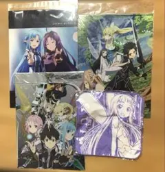 ソードアートオンラインⅡ ハンカチ　クリアファイル　おまとめ4点
