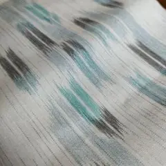 アンティーク　矢模様の生地 夏着物　裾返却分　約540×36cm