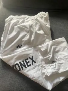 YONEX ホワイトパンツ ジッパーポケット付き140