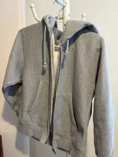 GU ヘビーウェイトスウェットフルジップパーカー　グレー　M