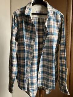 美品　スタジオクリップ　チェックシャツ　カジュアルシャツ
