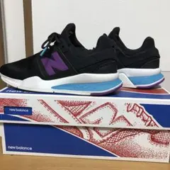 New Balance 247 スニーカー ブラック/パープル