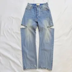 美品　シールームリン　ストレートデニム 23インチ　カットオフデニムのサムネイル