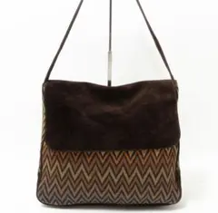 高級15万円程●Missoni ミッソーニ イタリア製 ショルダーバッグ 肩掛けのサムネイル