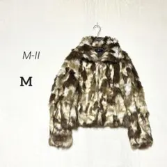 【M-II】美品✨ミックスファージャケット ショートコート 高見え アウター M