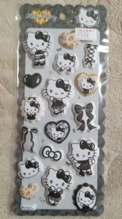 サンリオ ハローキティ もちもちマシュマロシール モノクロ キティ