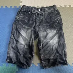 ダークグレー デニム ショートパンツ Mサイズ