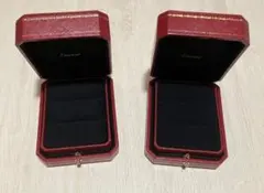 Cartier ジュエリー時計ボックス レッド 2段式 - メルカリ