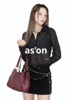 4*様 00s asymmetry see-through shirt - メルカリ