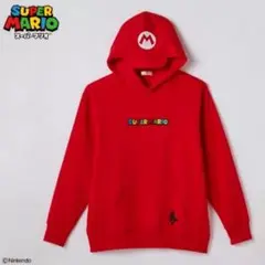 マリオフード付きパーカー