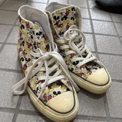 コンバース　レディース　スニーカー　ミッキーマウス柄 ハイカットスニーカー