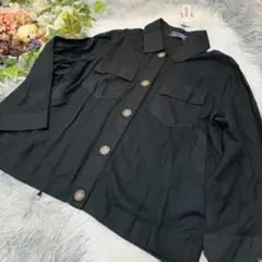 バック編み　薄手ジャケット　オーバーサイズ　未使用タグ付き　3〜４L相当