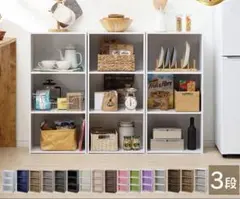 アイリスオーヤマ カラーボックス 2個セット グリーン