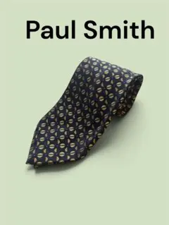Paul Smith ポールスミス ネクタイ シルク100% イタリア製ネイビー