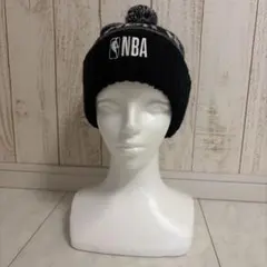 【新品未使用】NBA チームカラーニット ポンポン ニット帽 ブラック