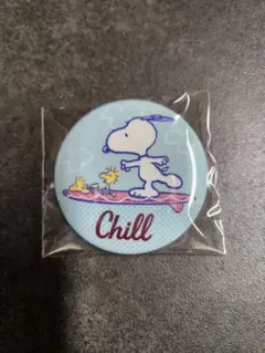 PEANUTS スヌーピーシークレット メタリック缶バッジ Chill
