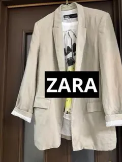 ZARA ベージュ テーラードジャケット ZARAトップスセット売り