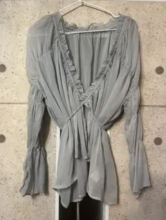 olu. シャギーシフォンブラウス GRL