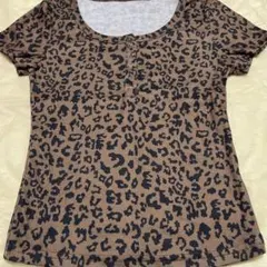 SHEIN ヒョウ柄 半袖Tシャツ