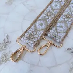 インド刺繍 スマホショルダーストラップ
