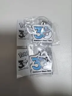 ポケモン 30周年記念キーホルダー 2個セット　ゼニガメ　カメックス