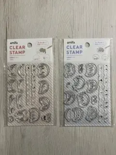 【最新作】セリア クリアスタンプ 似顔絵メーカー BOY＆GIRL【匿名配送】