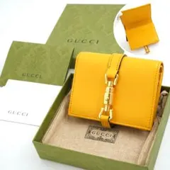 ✨新品未使用・箱付き✨　GUCCI ミニ財布　ジャッキー　ホースビット　二つ折り