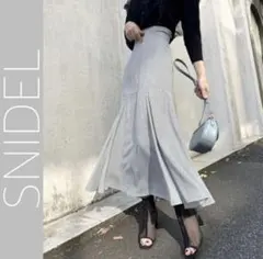 セール終了SNIDEL ドット柄フレアロングスカート