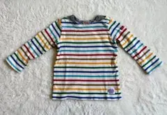 miki HOUSE 長袖カットソー マルチボーダー　90