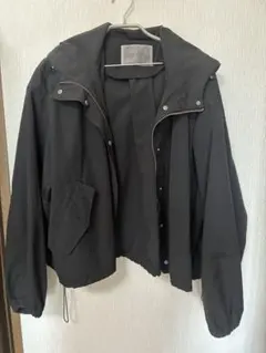 ナイスクラップ　フード付きマウンテンパーカー　ブラック　フリーサイズ