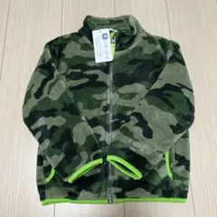 新品未使用タグ付き　迷彩柄 フリースジャケット 110cm