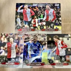 フェイエノールト　5枚　Topps Stadiam Club Chrome