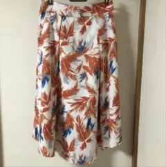 ルクールブラン スカート アシンメトリー 花柄