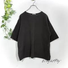 GLACIER レディース 半袖 メッシュニット プルオーバー ダークカーキ