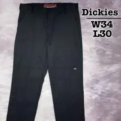 Dickies　ワークパンツ　ダブルニー　ブラック　W34 L30　USA古着