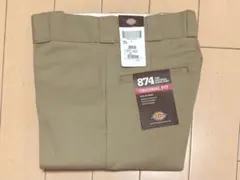 Dickies 874 オリジナルフィット ワークパンツ 28X30 カーキ