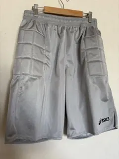 asics パッド付き ハーフパンツ グレー