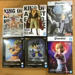 ワンピース NARUTO ドラゴンボール フィギュア 6点セット