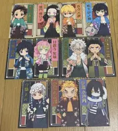 鬼滅の刃 ナムコ限定 非売品 箔押し カード 11点セット
