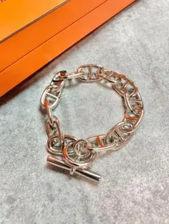 新品　大人気アンカーチェーンブレスレット　GM13コマシルバー　シェーヌダンクル