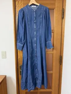 アーバンリサーチ　デニムブルー ロングシャツワンピース